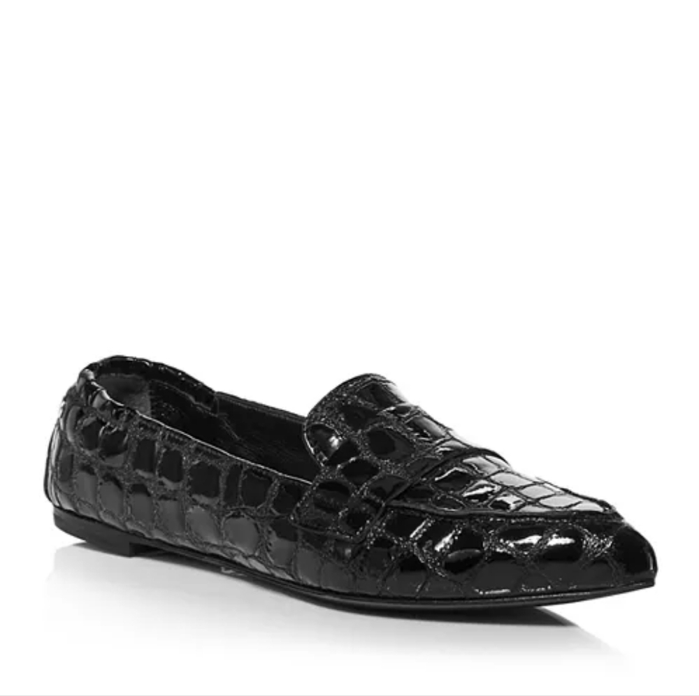 AGL Black Soft Moc Loafers